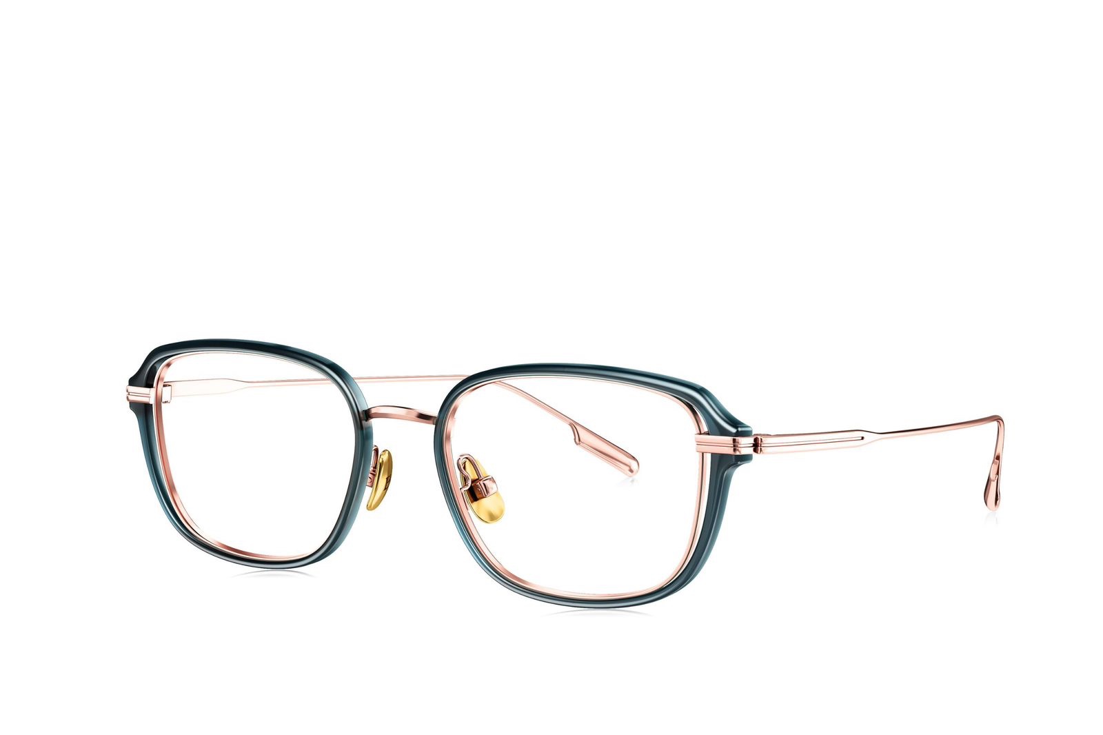 Bolon Square Read – Green & Rose Gold