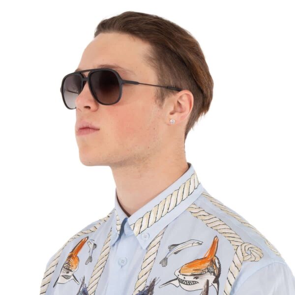 Salvatore Ferragamo Pilot Sun - Black & Grey Gradient
