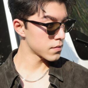 Lacoste Clubmaster Sun - Black & Silver