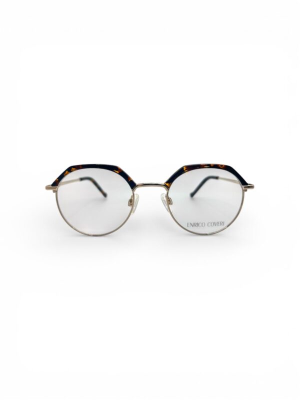 Enrico Coveri Hexagonal Read - Tortoise & Gold