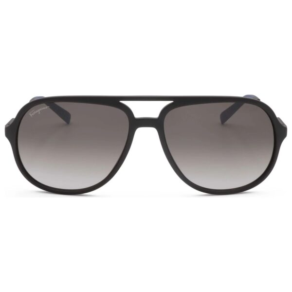 Salvatore Ferragamo Pilot Sun - Black & Grey Gradient - Image 2