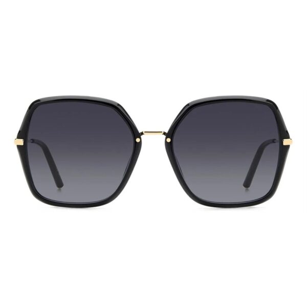 Carolina Herrera Oversize Sun - Black & Gold