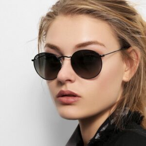 Ray Ban Round Flat - Black