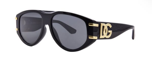 Dolce and Gabanna Pilot Ladies Sunglasses - Dark Grey