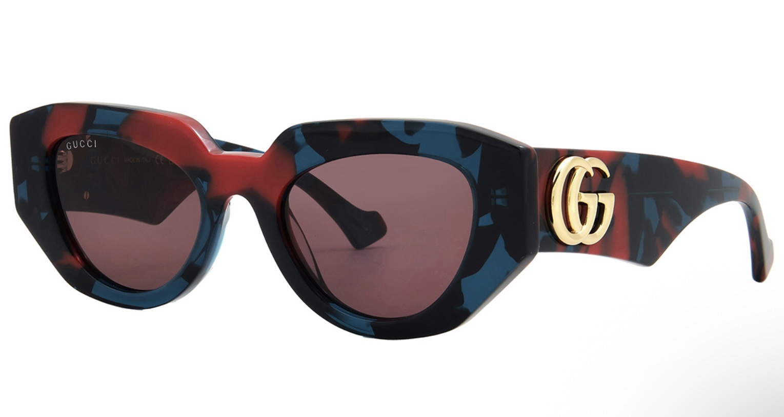 Gucci Ladies Geometric Sunglasses – Purple