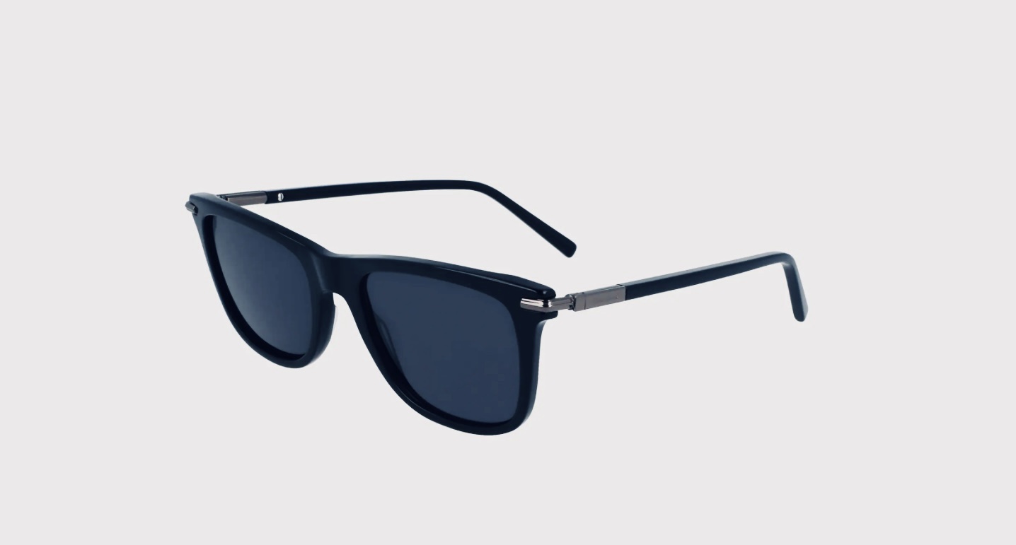 Salvatore Ferragamo Rectangular Sun – Dark Grey