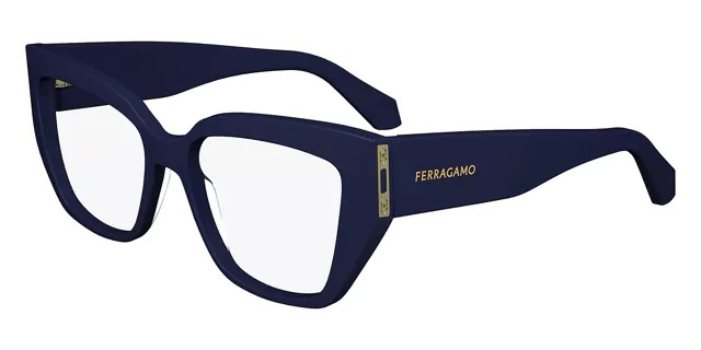Ferragamo Square Read – Navy Blue