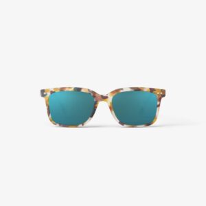 Izipizi Sun #L - Blue Tortoise Blue Mirror