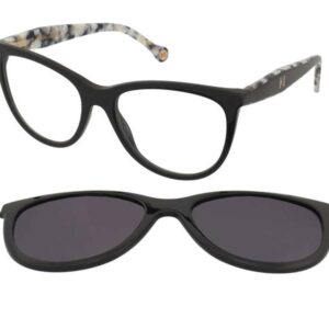 Carolina Herrera Kat Clip On Polarized - Black & Tortoise